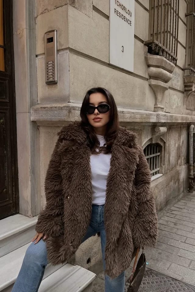 Brown Plush Jacket