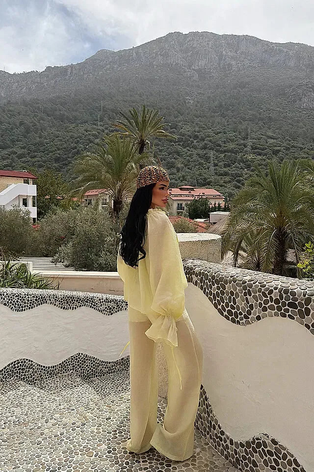 Yellow Gite Blouse
