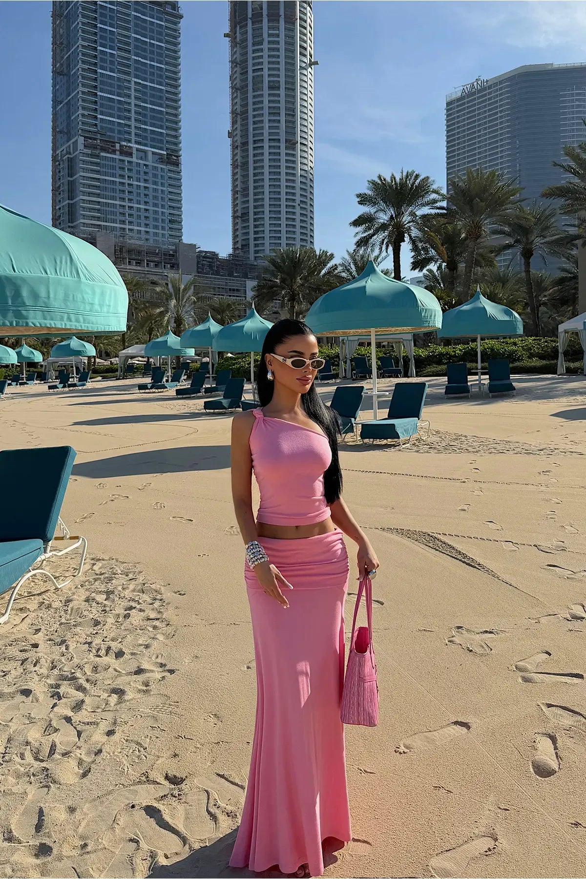 Pink Skirt Set