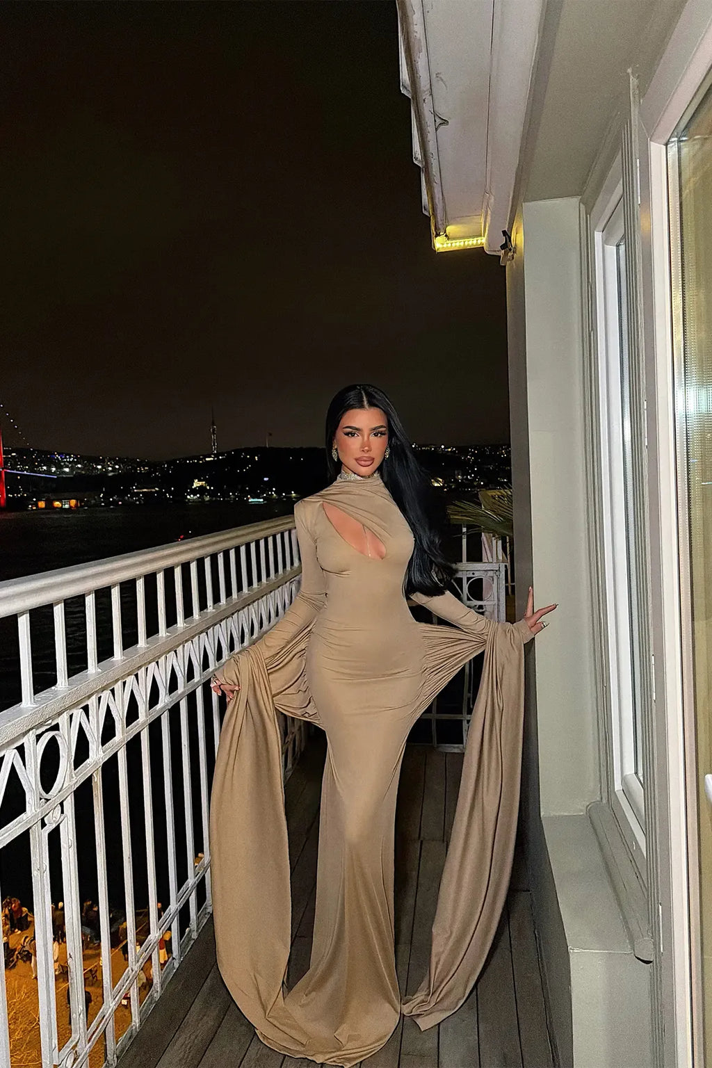 Beige Long Dress
