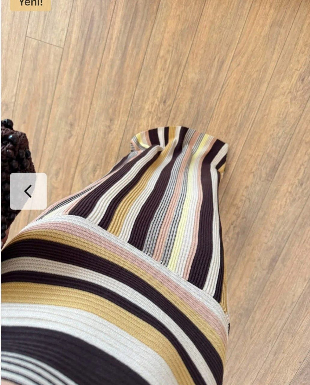 Sunset Stripe Knit Maxi Dress