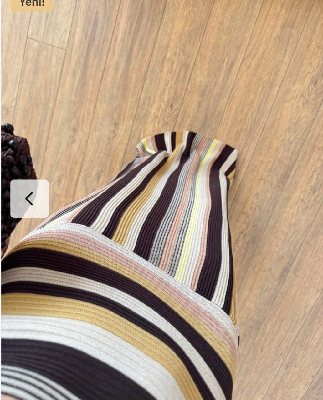 Sunset Stripe Knit Maxi Dress