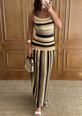 Sunset Stripe Knit Maxi Dress