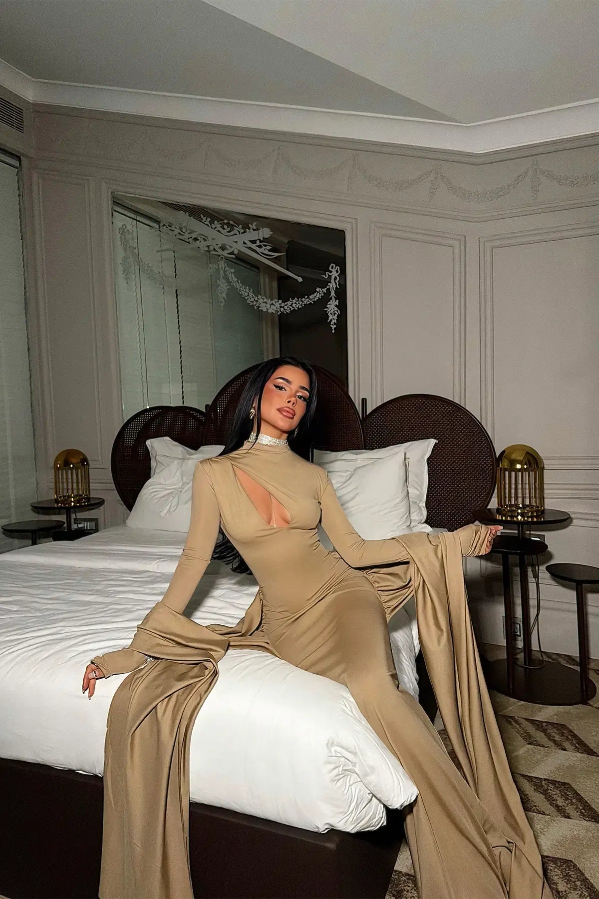 Beige Long Dress