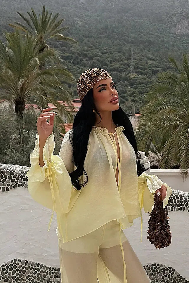 Yellow Gite Blouse