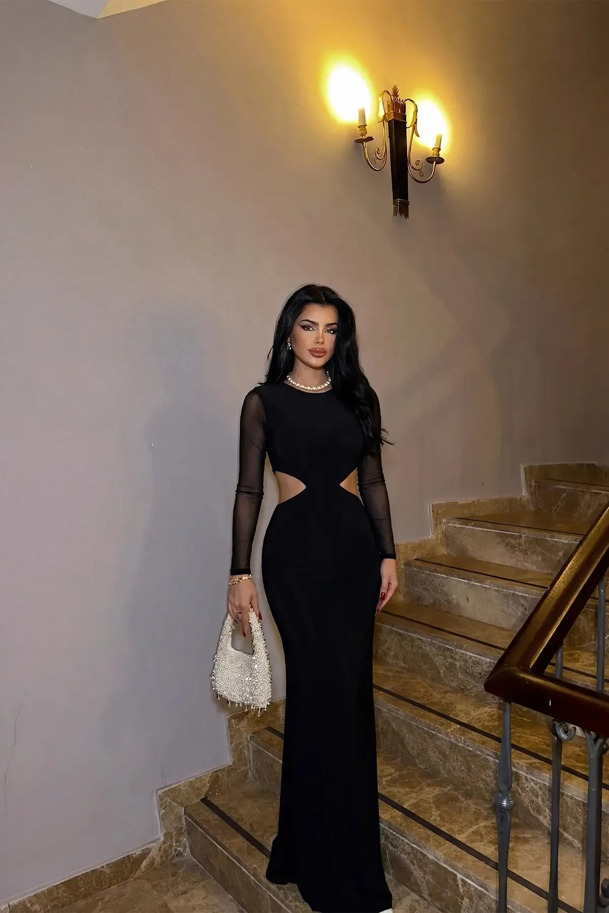 Black Basic Long Dress