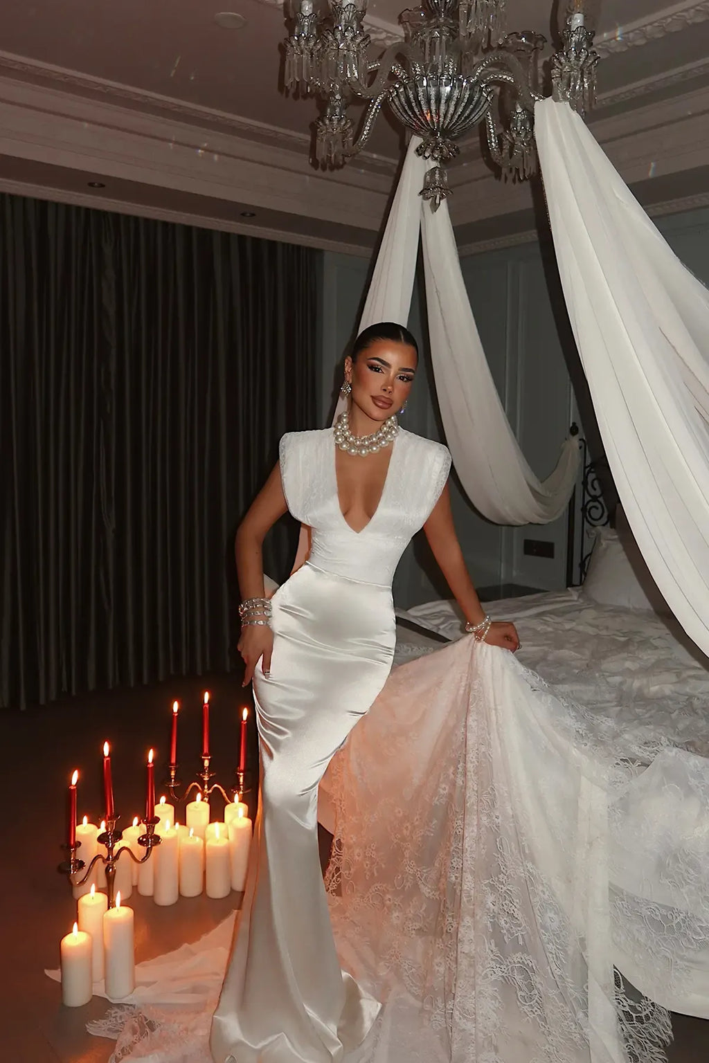 White Basic Long Dress