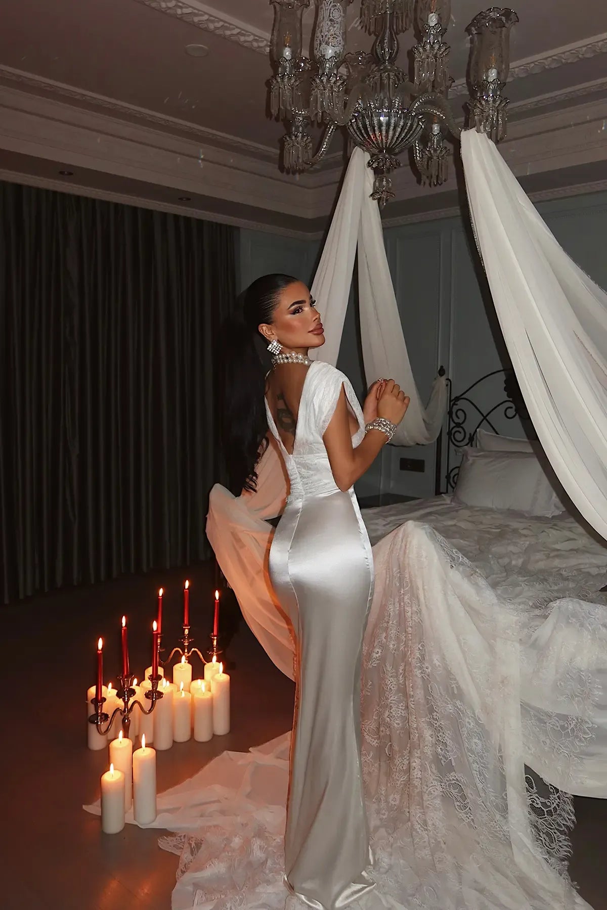 White Basic Long Dress