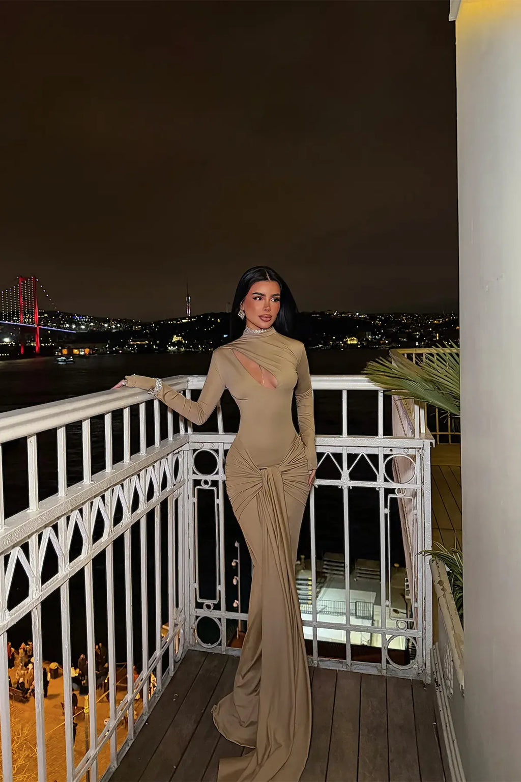 Beige Long Dress