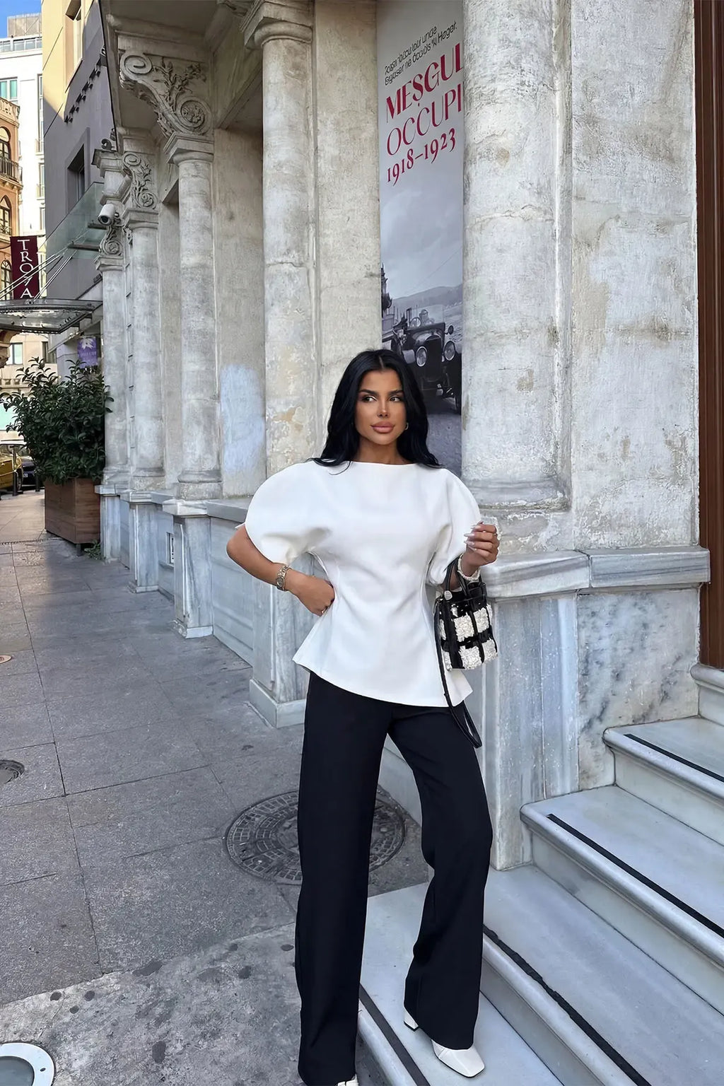 White Basic Blouse