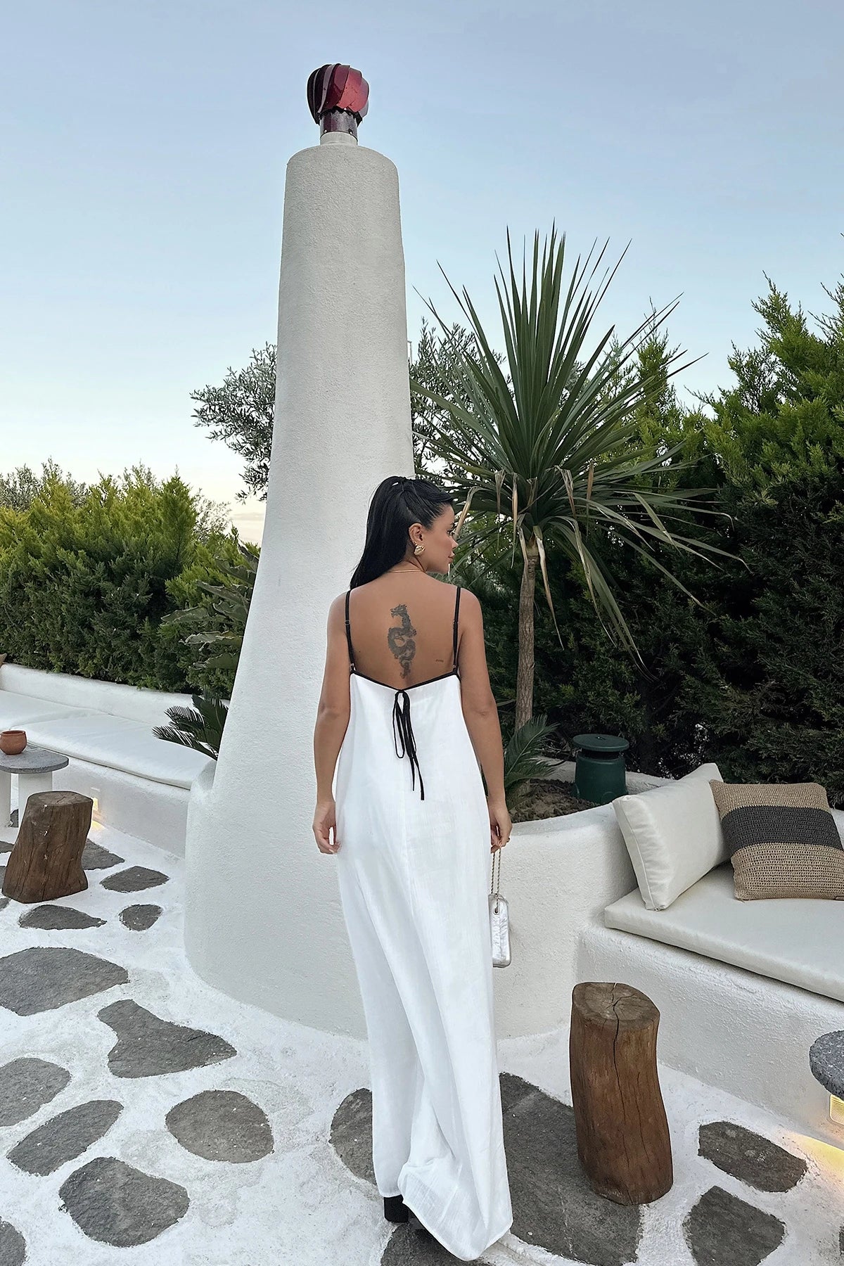 White Amanda Long Dress