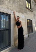 Midnight Crochet Halter Co-Ord Set