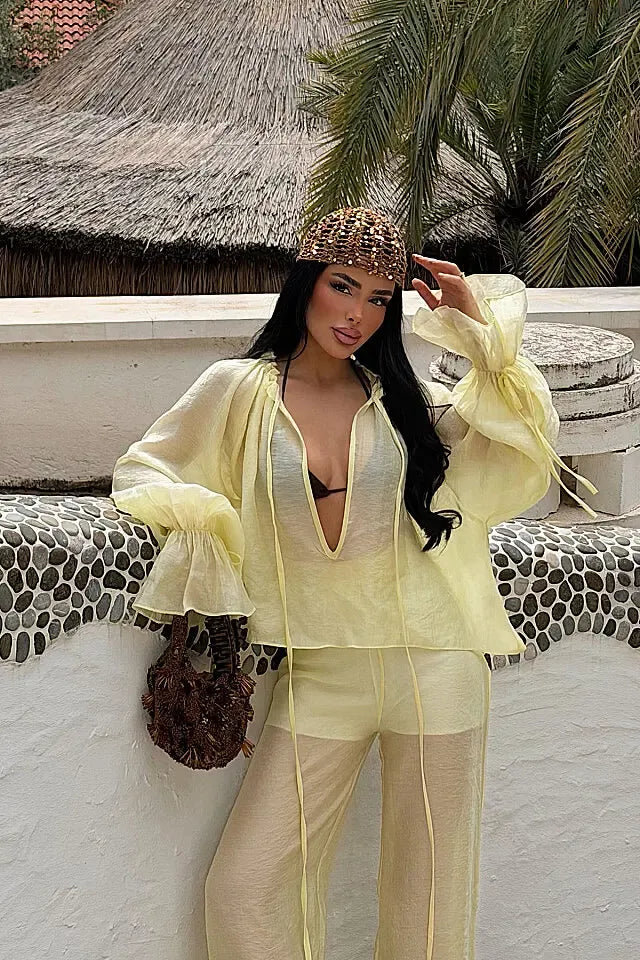 Yellow Gite Blouse