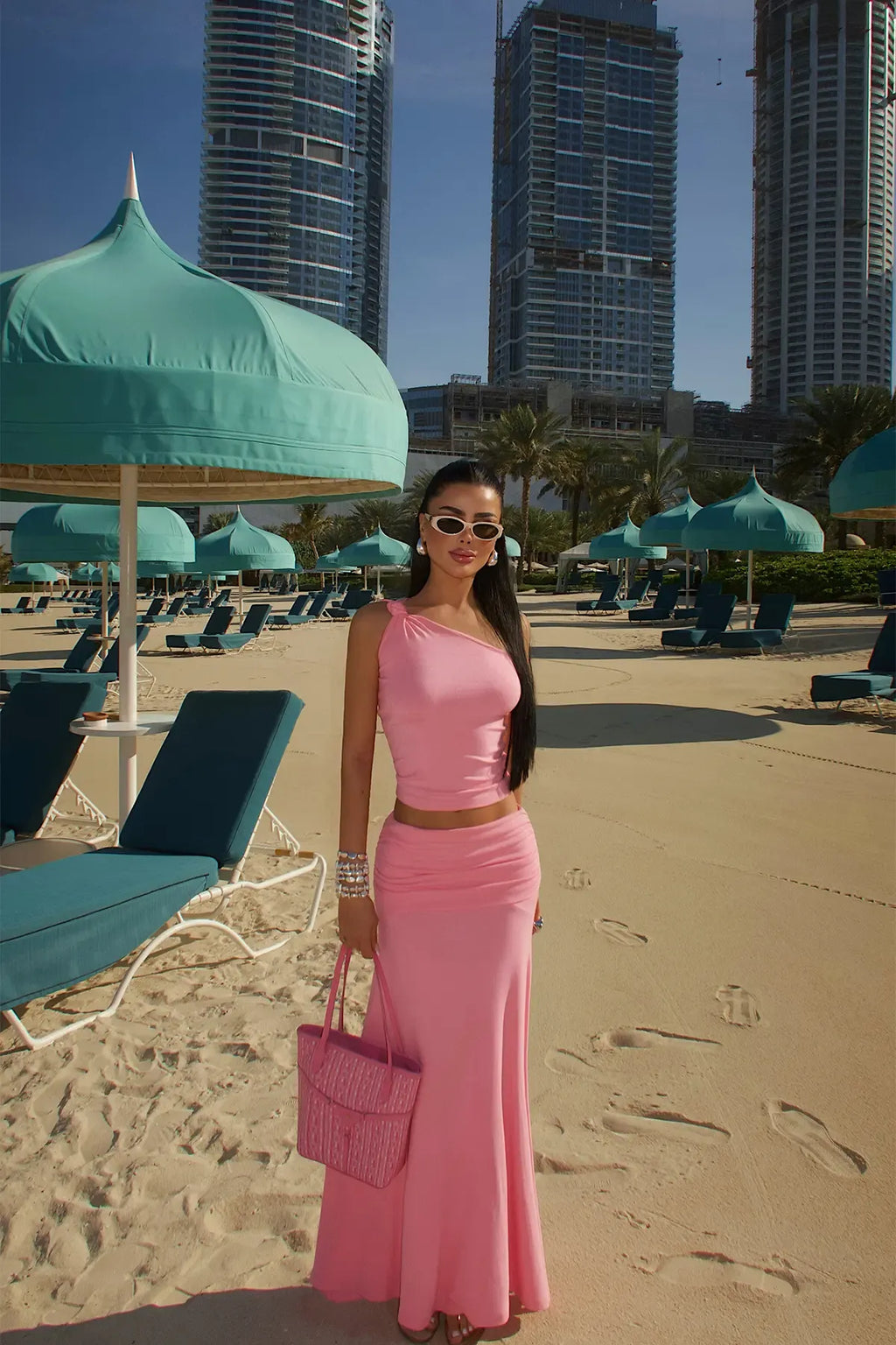 Pink Skirt Set
