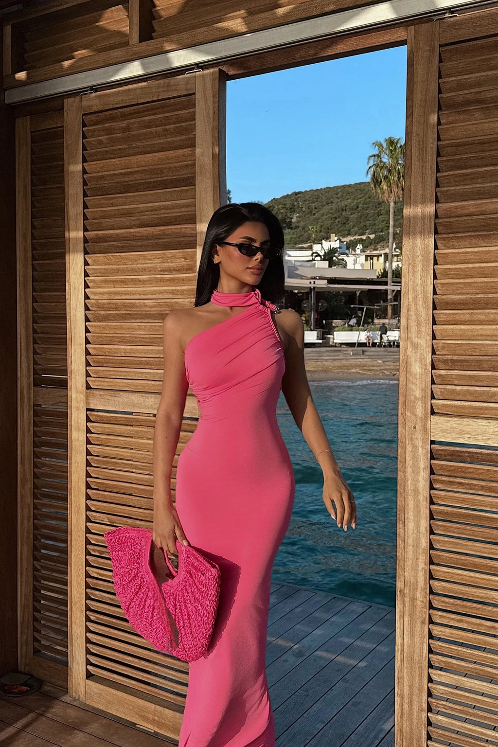 Pink Marcia Long Dress