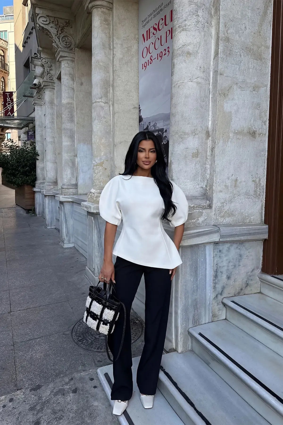 White Basic Blouse